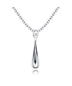 Silver Drop Pendant Necklace SPE-4910